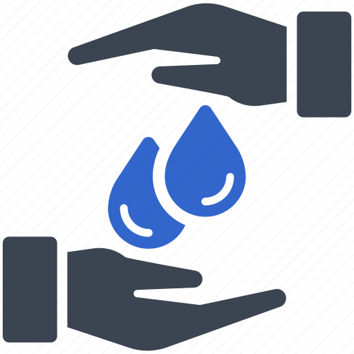 Water care, drop, care, water, hand, droplet icon - Download on Iconfinder