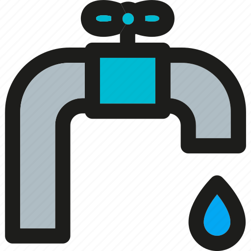 Water, beverage, drink, drop, food, pipe, tap icon - Download on Iconfinder