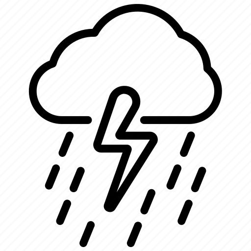 Overcast, storm, weather, cloud, raining, rain icon - Download on Iconfinder