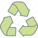 recycle, recycling, arrows, reuse