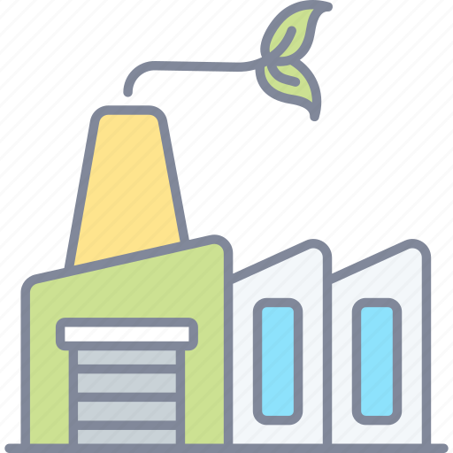 Factory, industry, green energy, power plant icon - Download on Iconfinder