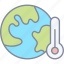earth, temperature, globe, thermometer 