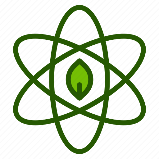 Ecology, atom, science, leaf, environment, green icon - Download on Iconfinder