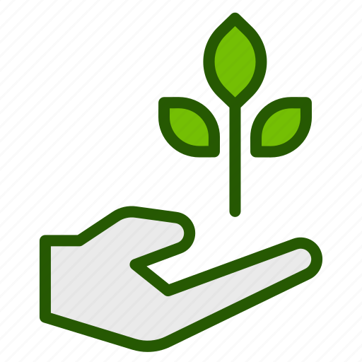 Ecology, plant, hand, care, leaf, green icon - Download on Iconfinder