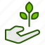 ecology, plant, hand, care, leaf, green 