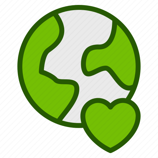 Ecology, love, earth, heart, conserve, planet, green icon - Download on Iconfinder