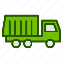 ecology, recycle, truck, garbage, transportation, vehicle, trash, green
