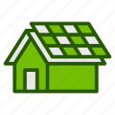 ecology, solar, house, home, real, estate, panel, sun, green