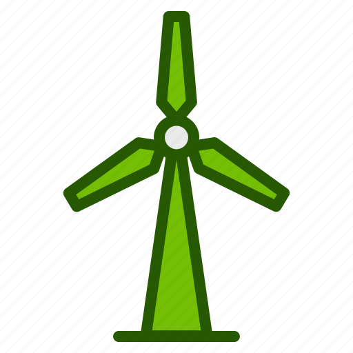 Ecology, wind, turbine, energy, power, windmill, green icon - Download on Iconfinder