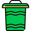 ecology, liner, color, expand, bin, recycle bin, green, eco