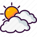 cloudy, sun, weather, sky, haw, overcast, meteorology, nature