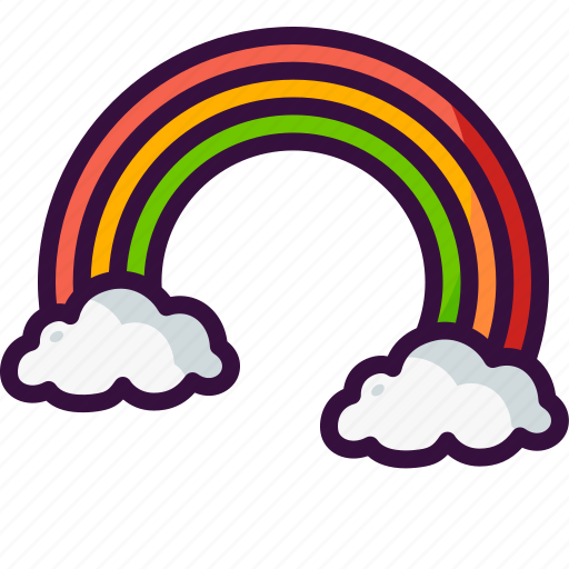 Rainbow, sky, cloud, atmospheric, spectrum, meteorology, weather icon - Download on Iconfinder
