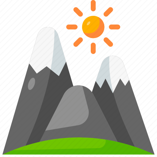 Mountains, scenery, forest, sun, tree, sunny, landscape icon - Download on Iconfinder