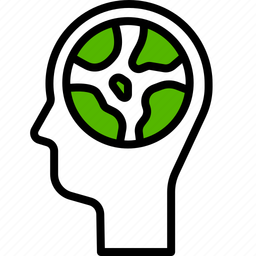 Think, eco, green, head, thinking, mind, ecology icon - Download on Iconfinder