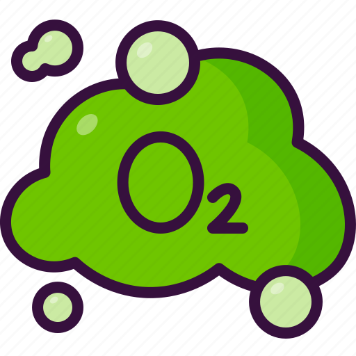 O2, oxygen, chemistry, molecule, nature, environment, sign icon - Download on Iconfinder