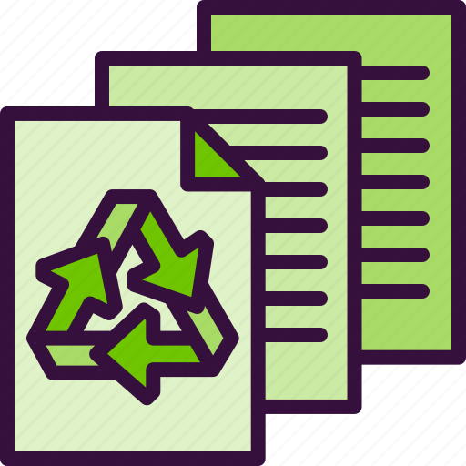 Paper, recycle, zero, waste, recycling, papers, eco icon - Download on Iconfinder