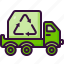 trash, truck, garbage, recycling, ecology, environment, transportation, vehicle, transp 