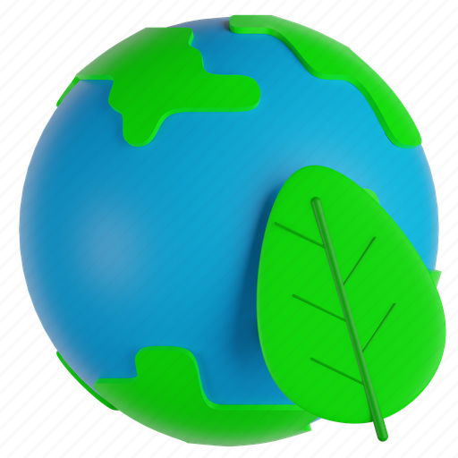 Eco, friendly, earth, nature, ecology 3D illustration - Download on Iconfinder