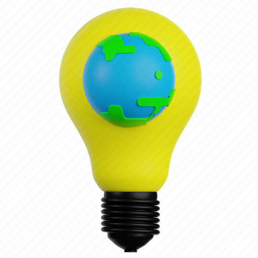 Light, free, bulb, energy, power 3D illustration - Download on Iconfinder