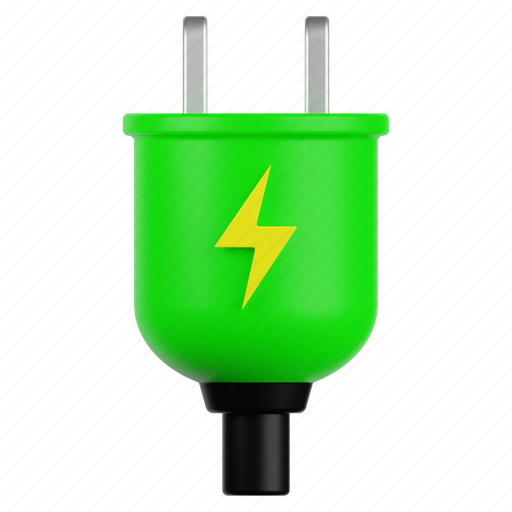 Power, plug, energy, electricity, ecology 3D illustration - Download on Iconfinder