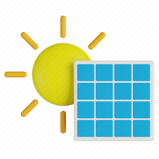 Solar, panel, energy, power, battery 3D illustration - Download on Iconfinder