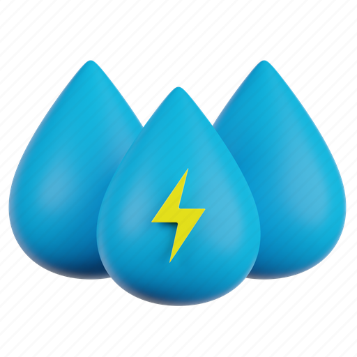 Water, energy, power, electricity, ecology 3D illustration - Download on Iconfinder