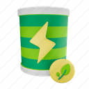 battery, green, electricity 