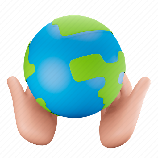 Save, earth, day 3D illustration - Download on Iconfinder