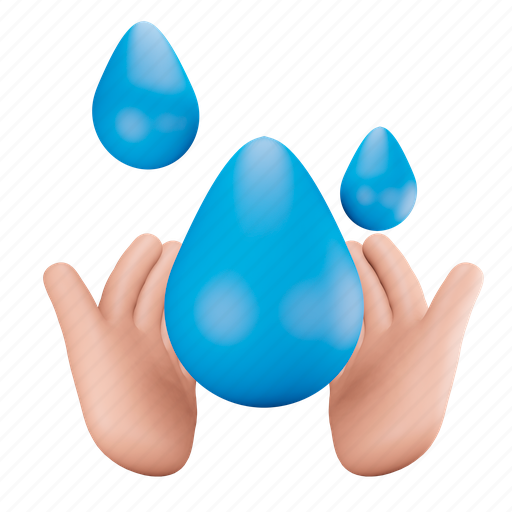 Save, water 3D illustration - Download on Iconfinder