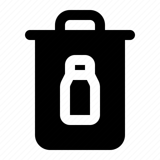 Trash, bin, bottle, glass icon - Download on Iconfinder