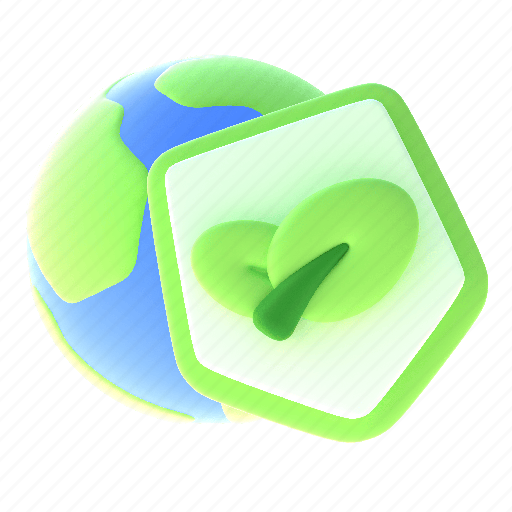 Shield, 2, ecology, green, health 3D illustration - Download on Iconfinder