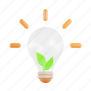 bulb, green, energy, plant, eco, electricity, idea 