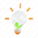 bulb, leaf, energy, plant, eco, electricity, idea 