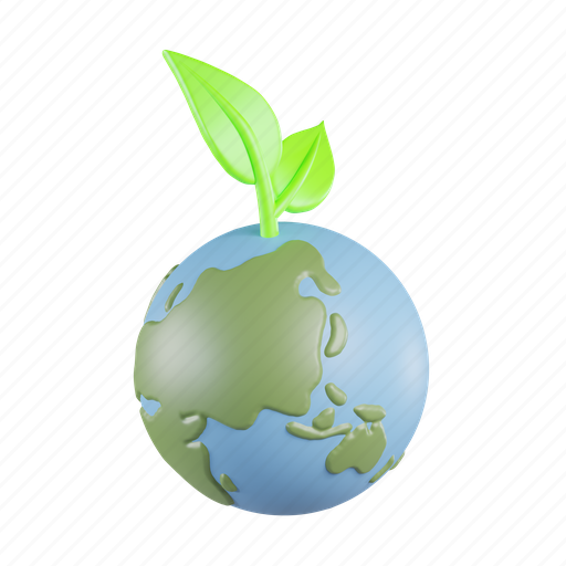 Save, environment, plant, green, world, earth, nature 3D illustration - Download on Iconfinder