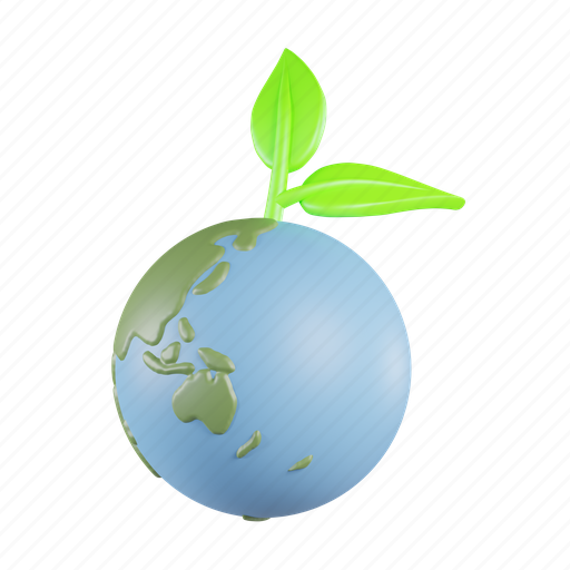 Save, environment, plant, green, world, earth, nature 3D illustration - Download on Iconfinder