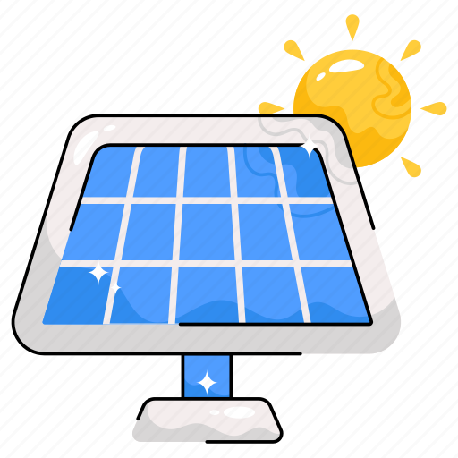 Panel, power, modern, ecology, sun, house icon - Download on Iconfinder