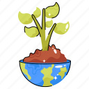 plant, earth, globe, environment
