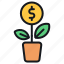 eco, nature, soil, hand, protection, dollar, money, plant, investment 