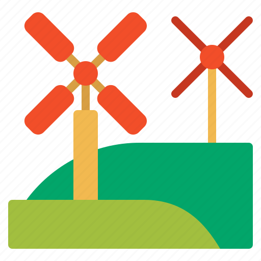 Windmill, wind turbine, mill, ecology, wind energy, power, farm icon - Download on Iconfinder