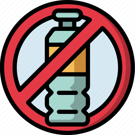 No, plastic, bottles, ecology, pollution, contamination, garbage icon - Download on Iconfinder