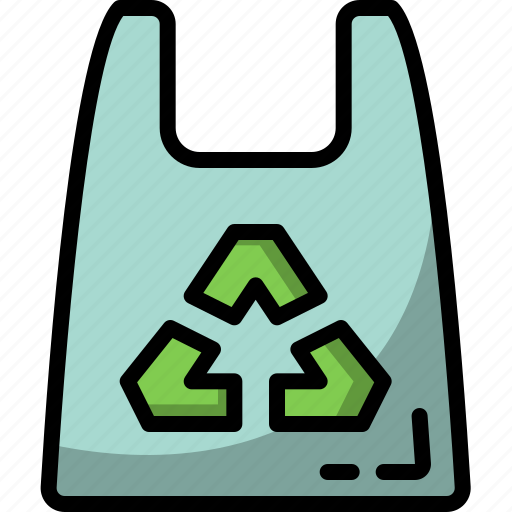 Plastic, bag, recycled, recycle, eco, ecology, shopping icon - Download on Iconfinder