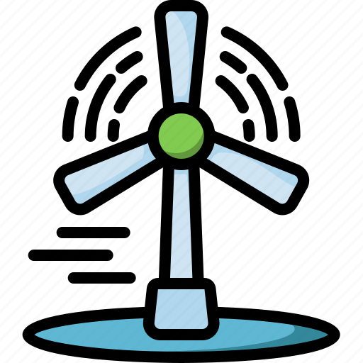 Windmill, wind, energy, eolic, ecology, green, turbine icon - Download on Iconfinder