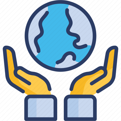 Earth, ecology, environment, hand, hand gesture, planet, save icon - Download on Iconfinder