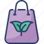 bag, dip, green, organic, paper bag, recycle bag, reusable 