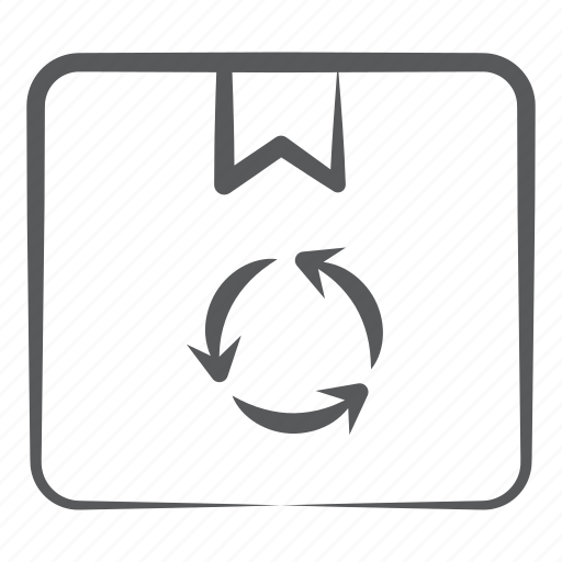 Cardboard recycling, logistic delivery, package reuse, parcel recycle, reuse parcel icon - Download on Iconfinder