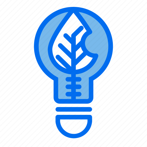 Lightblub, leaf, electricity, ecology icon - Download on Iconfinder