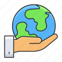 globe, hand, ecology, planet, environmental, world, earth care