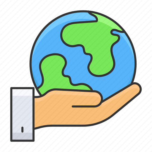 Globe, hand, ecology, planet, environmental, world, earth care icon - Download on Iconfinder