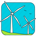 windmill, industry, natural, electric, ecology, energy, environment, technology