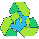 recycle, green, recyling, world, arrows, ecology, environment, earth